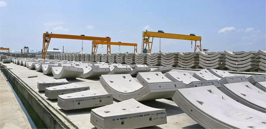 Uso de concreto reforzado y prefabricado para proyectos de construcción con servicios de ingeniería civil.