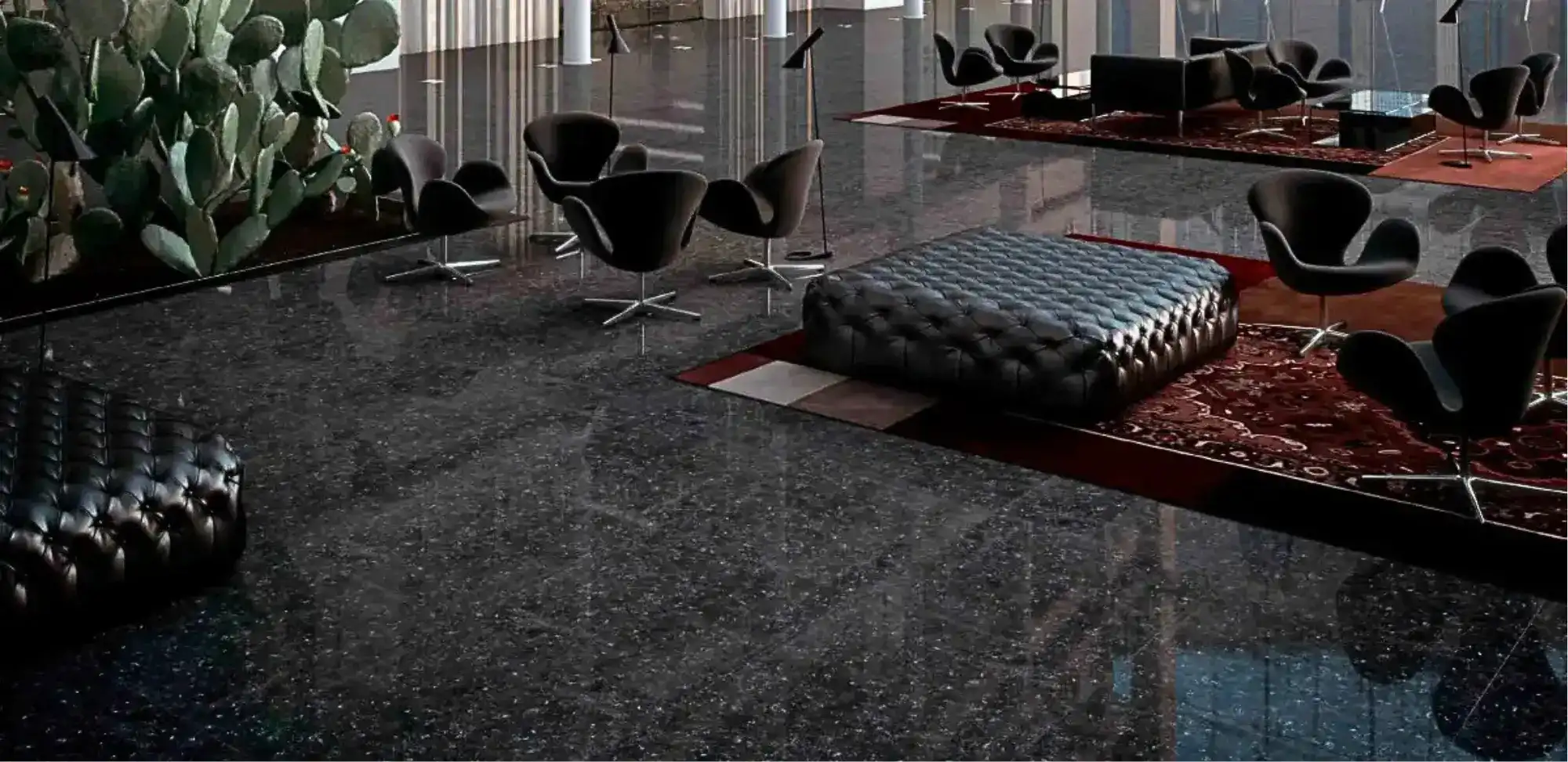 Granito pulido o granilite para interiores y exteriores, diseño decorativo y alta durabilidad, parte de productos y servicios para pisos.