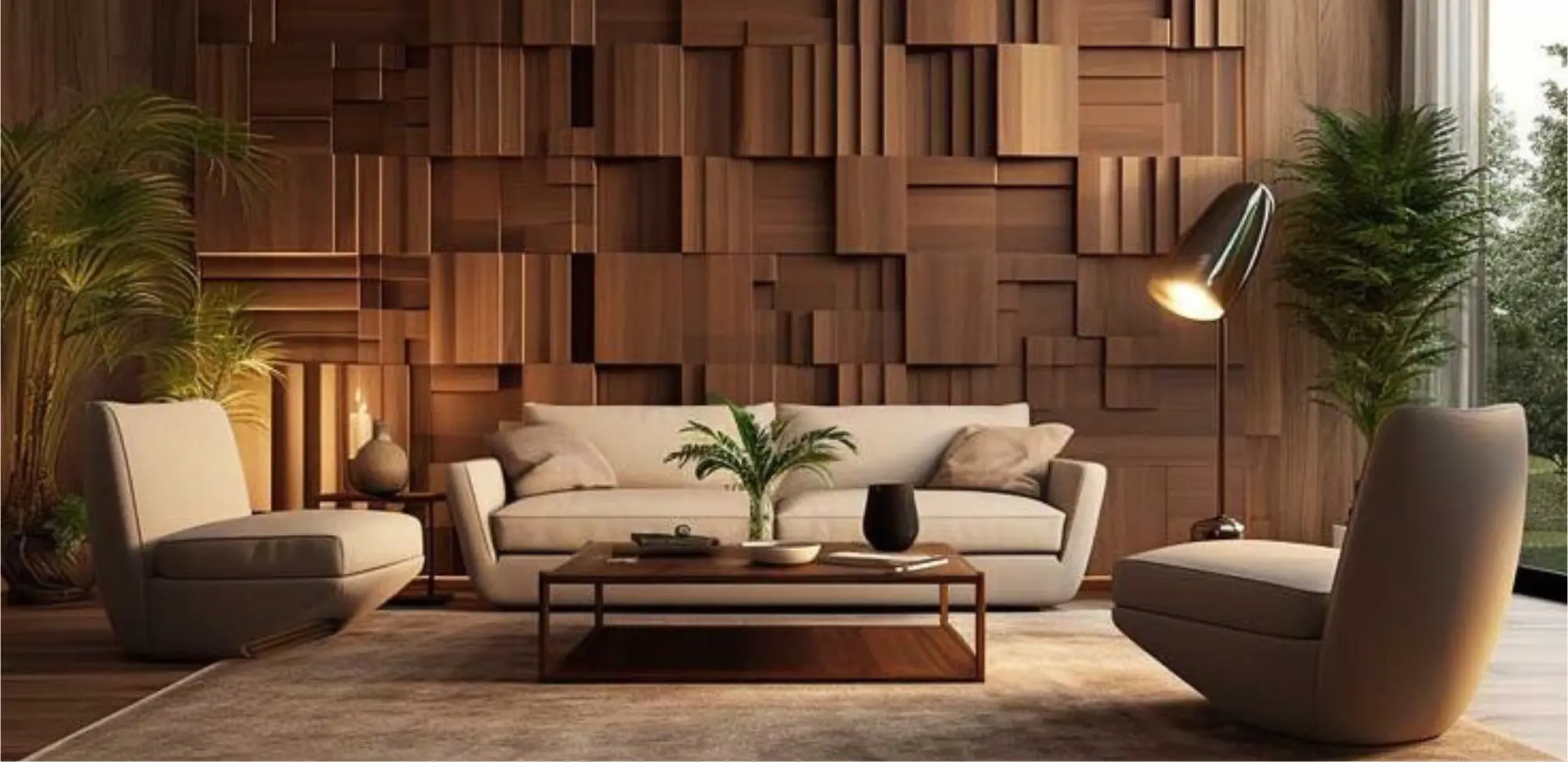 Paneles 3D decorativos para paredes interiores, diseño moderno y sofisticado, en productos para paredes.