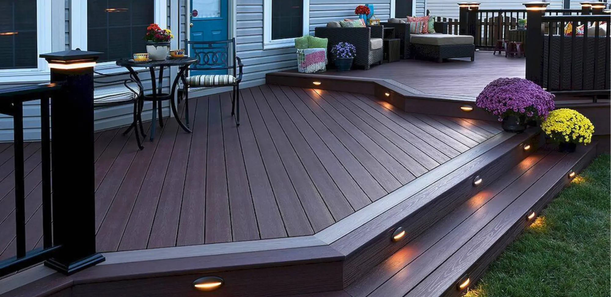 Piso deck de madera drenante para exteriores, diseño funcional y duradero, ideal en productos y servicios para pisos.