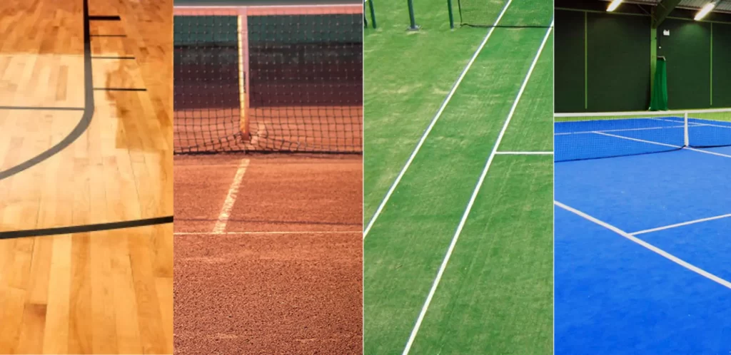 Piso deportivo para interiores y exteriores, diseñado para alto tráfico y rendimiento, parte de nuestros productos para pisos.