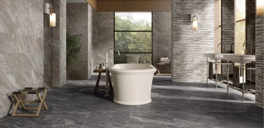 Piso gres porcelánico para interiores y exteriores, diseño duradero y fácil mantenimiento, parte de productos y servicios para pisos.