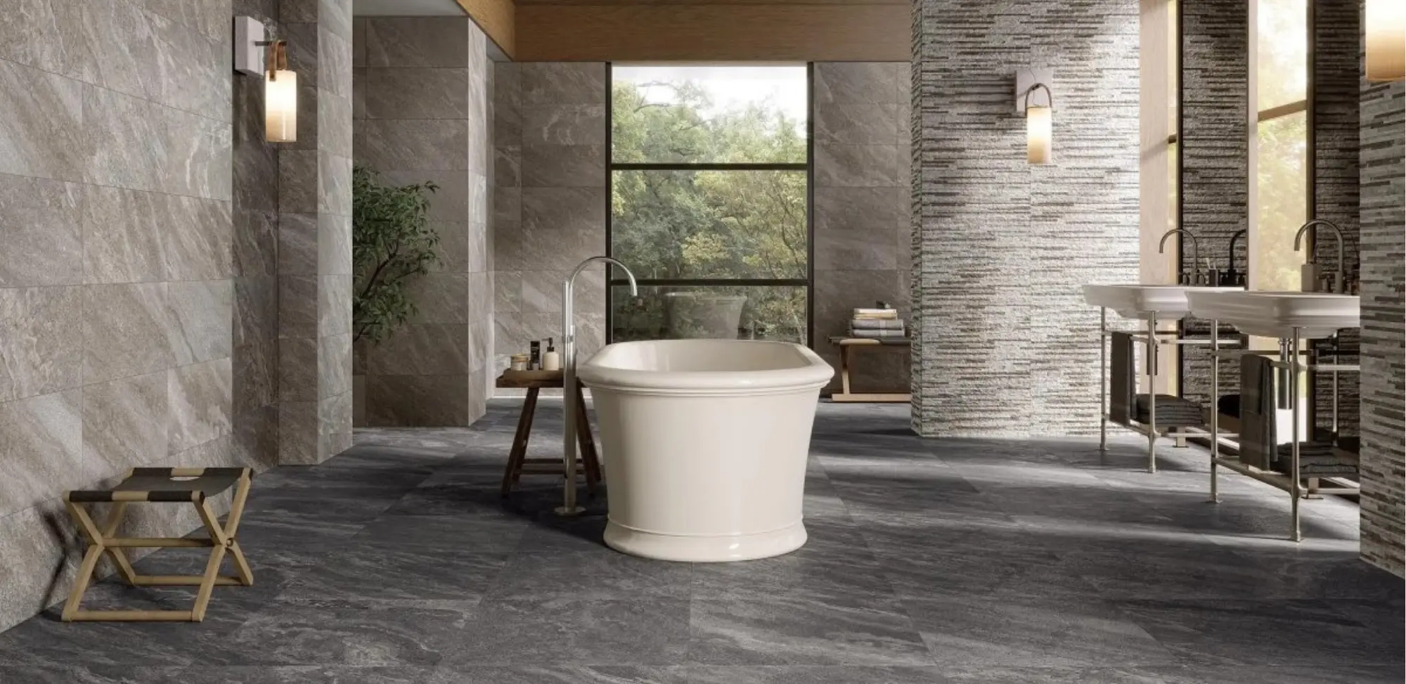 Piso gres porcelánico para interiores y exteriores, diseño duradero y fácil mantenimiento, parte de productos y servicios para pisos.