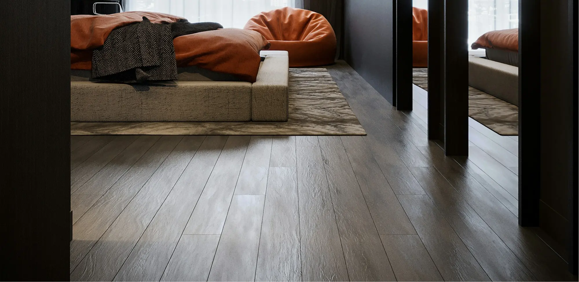 Piso vinílico SPC para interiores y exteriores, diseño moderno y soluciones duraderas en productos y servicios para pisos.