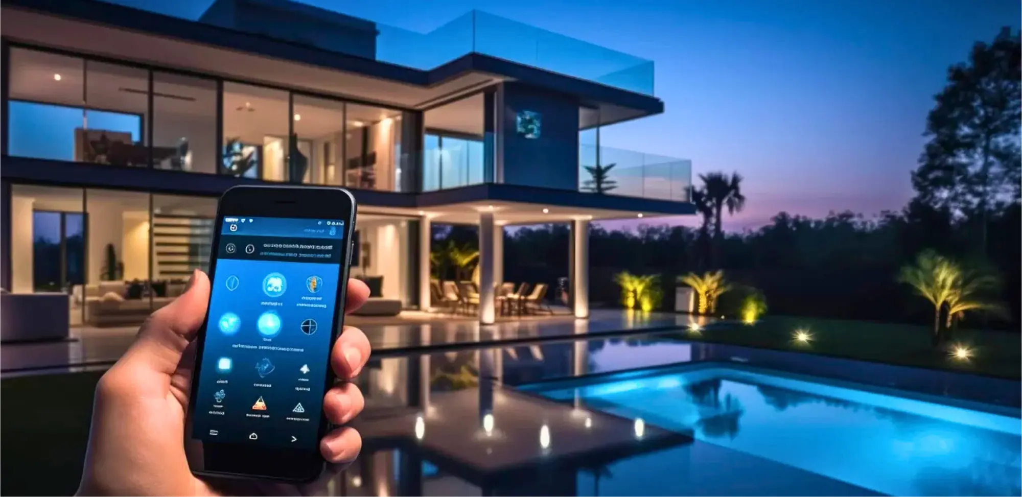 Iluminación inteligente para interiores y exteriores optimiza el consumo aporta confort con productos y servicios eléctricos.