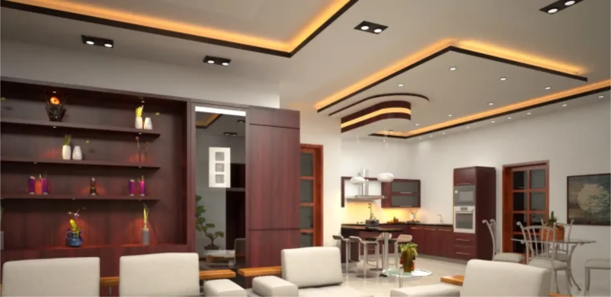 Techo en drywall para interiores, opción moderna y funcional, parte de nuestras soluciones de alta calidad para techos.