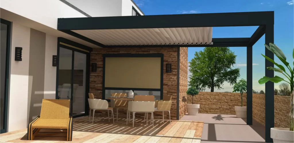 Techo motorizado para interiores y exteriores, práctico y tecnológico en soluciones y productos de alta calidad para techos.